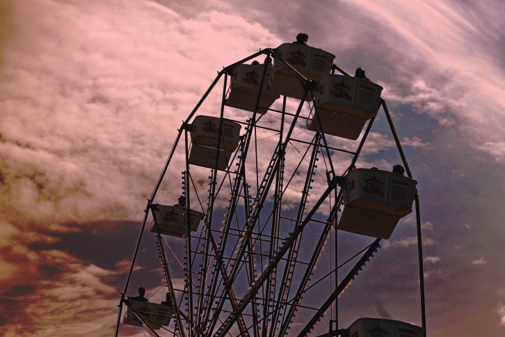 The Ferris Wheel at Sunset